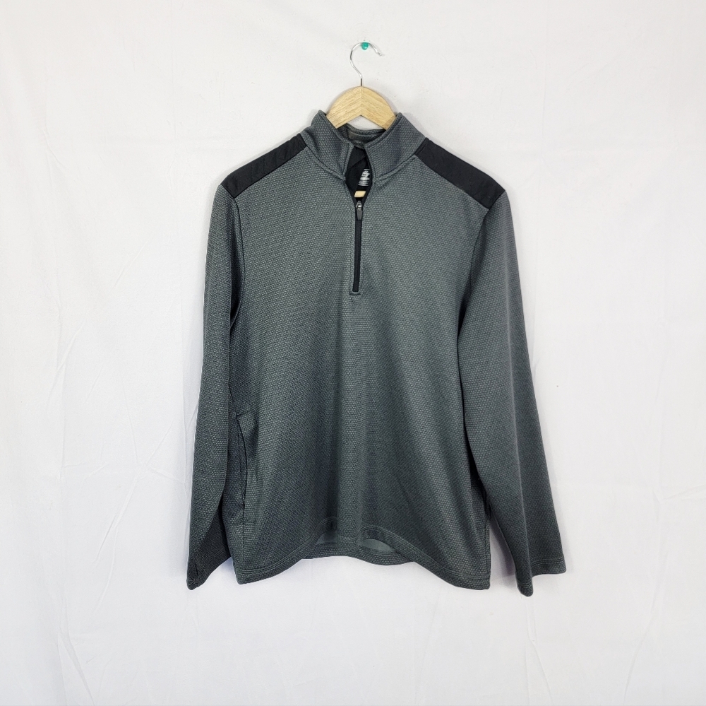 Men's Small Ben Hogan Gray Quarter-Zip Pullover